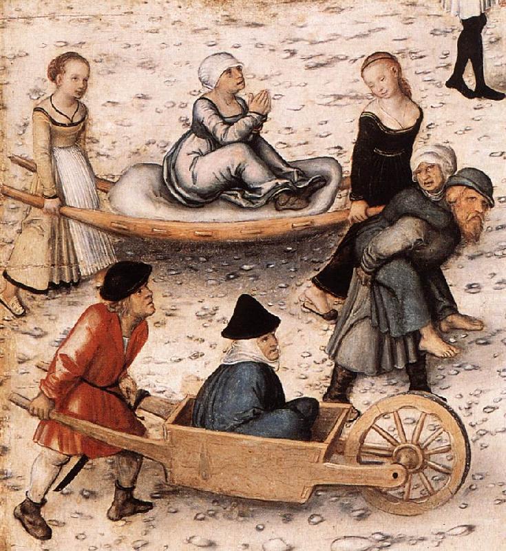CRANACH, Lucas the Elder The Fountain of Youth (detail) sd china oil painting image